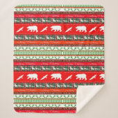 Weihnachten im Wald Sherpadecke (Vorderseite)