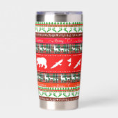 Weihnachten im Wald Thermobecher (Vorderseite)