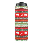 Weihnachten im Wald Thermosbecher (Vorderseite)