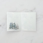 Weihnachten im Wald, Tiere Faltkarte Karte (Innenseite)