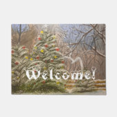 Weihnachten im Wald, von Gary Poling Fußmatte (Vorderseite)