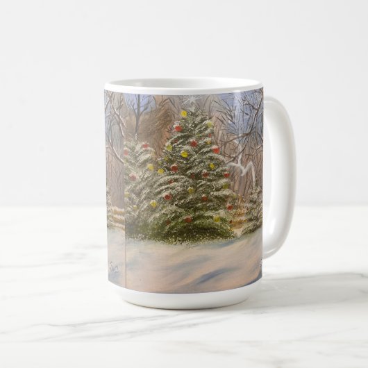 Weihnachten im Wald, von Gary Poling Kaffeetasse (VorderseiteRechts)