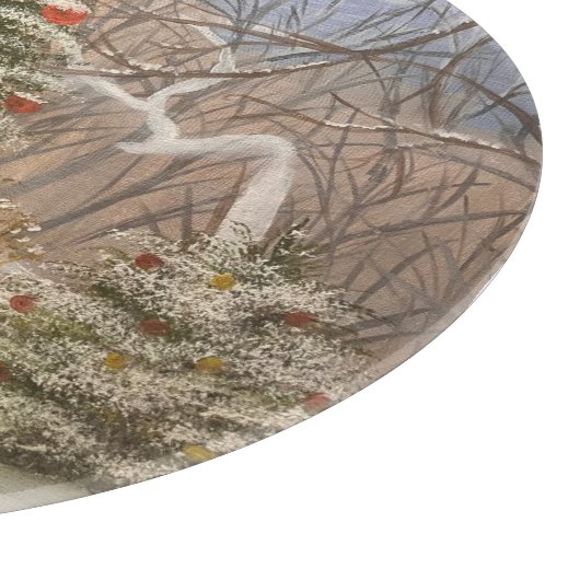 Weihnachten im Wald, von Gary Poling Schneidebrett (Ecke)