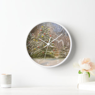 Weihnachten im Wald, von Gary Poling Uhr