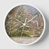 Weihnachten im Wald, von Gary Poling Uhr (Vorderseite)