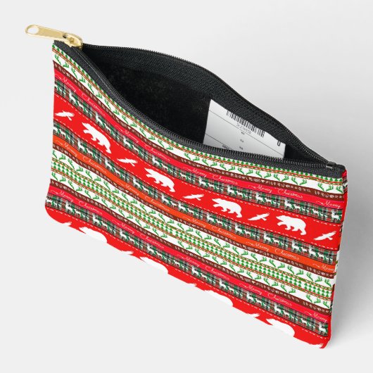 Weihnachten im Wald Zubehörtasche (Offen)