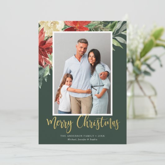 Weihnachten im Wasser Blumengrün Foto (Stehend Vorderseite)