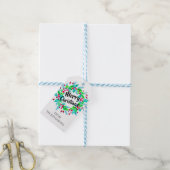 Weihnachten im Wasser Blumenstrauß Frohe Weihnacht Geschenkanhänger (Mit Garn)