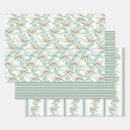 Weihnachten im Wasser Botanische Blätter und Berri