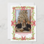 Weihnachten im Wasser Kariert Bow Garland (Vorderseite)