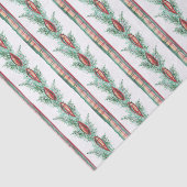 Weihnachten im Wasser Kariert Bow Garland Seidenpapier (Detail)