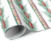 Weihnachten im Wasser Karierte Ribbon Garland Geschenkpapier (Rolleneckpunkt)