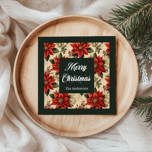 Weihnachten im Wasser Napkins Personalisierte Touc Serviette