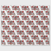 Weihnachten im Wasser Niedlich Gnomes Urlaub Geschenkpapier (Flach)