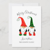 Weihnachten im Wasser Niedliche Gnome fröhlich und (Vorderseite)