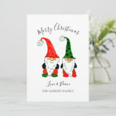 Weihnachten im Wasser Niedliche Gnome fröhlich und (Stehend Vorderseite)