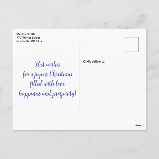 Weihnachten im Wasser Robin Personalisiert (Rückseite)