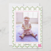 Weihnachten im Wasser Rosa Grüne Bow Garland Foto (Rückseite)