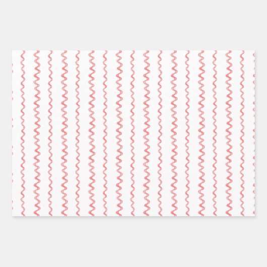 Weihnachten im Wasser Roter Streifen Bow Garland Geschenkpapier Set (Vorderseite 3)