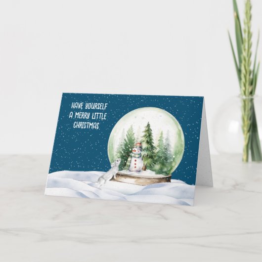 Weihnachten im Wasser Sonne und Schneemann (Vorderseite)