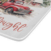Weihnachten im Wasser Vintager Lkw und Stall Schneidebrett (Ecke)