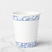 Weihnachten im Wasserbad Chinoiserie Bow Reindeer Pappbecher (Rückseite)