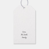 Weihnachten im Wasserfarben Geschenkanhänger (Rückseite)