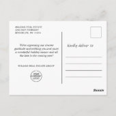 Weihnachten im Wasserfarben - Grüße im Unternehmen Postkarte (Rückseite)