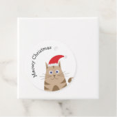 Weihnachten im Weihnachtswagen des Cartoon Geschenkanhänger (Beispiel)