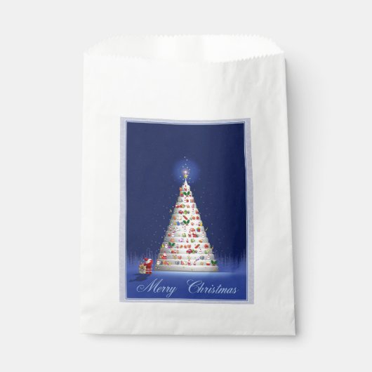 Weihnachten im Weißen Baum Geschenktütchen (Vorderseite)