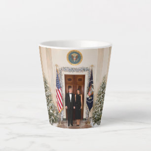 Weihnachten im Weißen Haus Donald Trump & Melania Milchtasse