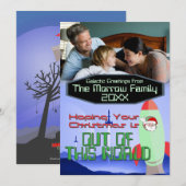 Weihnachten im Weltraum - Fotokarte Einladung (Vorne/Hinten)