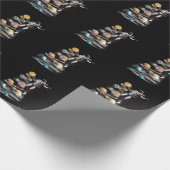 Weihnachten im Weltraumsolarsystem Astronaut Invit Geschenkpapier (Ecke)