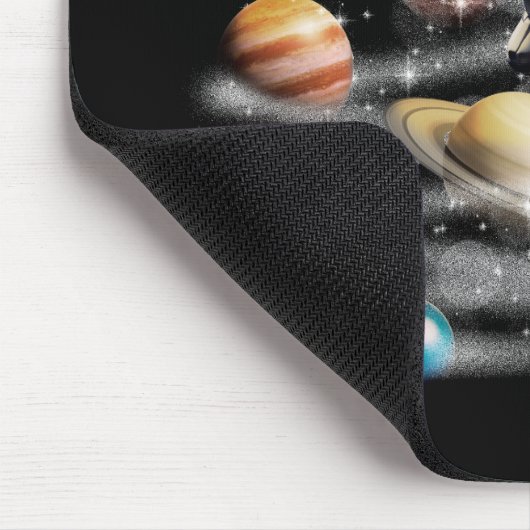Weihnachten im Weltraumsolarsystem Astronaut Invit Mousepad (Ecke)
