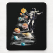 Weihnachten im Weltraumsolarsystem Astronaut Invit Mousepad (Vorne)