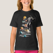 Weihnachten im Weltraumsolarsystem Astronaut Invit T-Shirt (Vorderseite)
