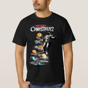 Weihnachten im Weltraumsolarsystem Astronaut Invit T-Shirt