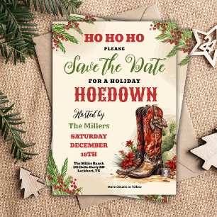 Weihnachten im Western, Feiertagshaus, Cowboy-Part Save The Date