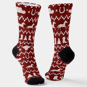 Weihnachten im Western-Stil Socken