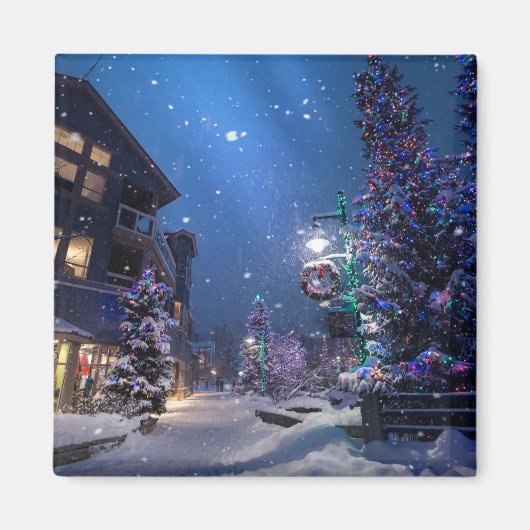 Weihnachten im Whistler Village, Kanada Magnet (Vorne)