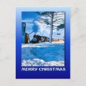 Weihnachten im Winter, durch den Schnee schlängeln (Vorderseite)