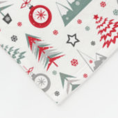 Weihnachten im Winter. Fleecedecke. Fleecedecke (Ecke)