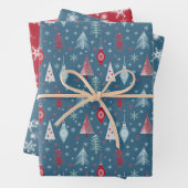 Weihnachten im Winter. Geschenkpapier Set (Beispiel)