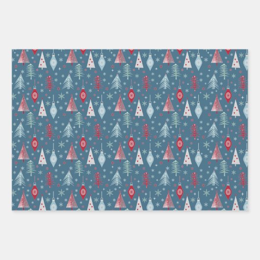 Weihnachten im Winter. Geschenkpapier Set (Vorderseite)