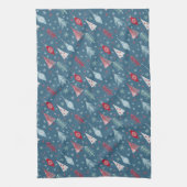 Weihnachten im Winter. Geschirrtuch (Vertikal)