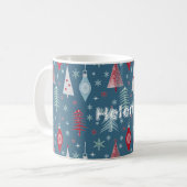 Weihnachten im Winter. Kaffeetasse (Vorderseite Links)