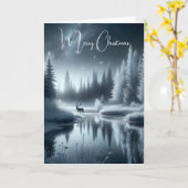 Weihnachten im Winter Karte (Gelbe Blume)