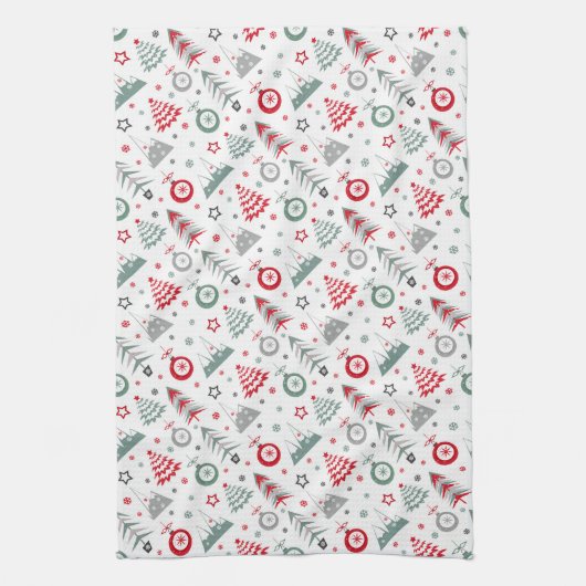 Weihnachten im Winter. Küchentücher (Vertikal)