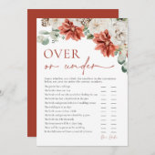 Weihnachten im Winter oder unter dem Brautparty Einladung (Vorne/Hinten)