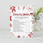 Weihnachten im Winter oder unter Kinderdusche Einladung (Stehend Vorderseite)